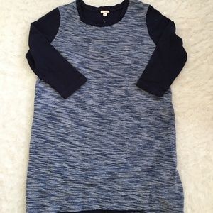 GAP blue tweed sweater dress